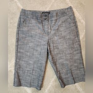 Larry Levine Petite Stretch Size P10 Gray Shorts